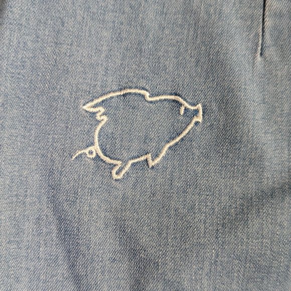 Denim Skirt with flying pig embroidery - Picture 4 of 8